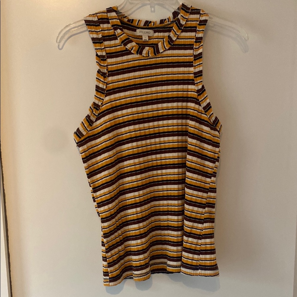 Pilcro ribbed tank top
